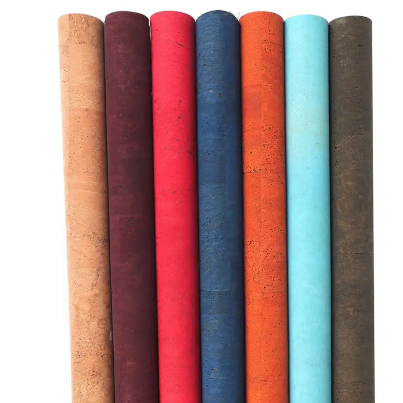 Colorful Flowers Cork Fabric