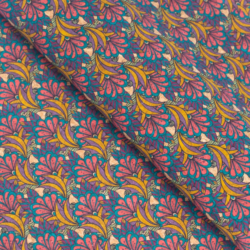 Wood Grain PU Printed Leather