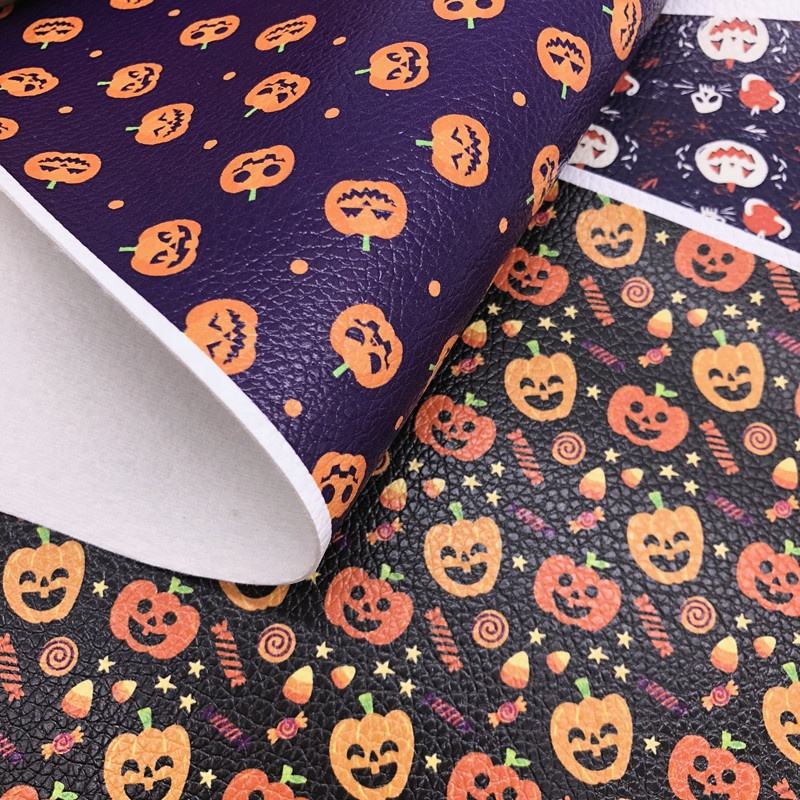 Halloween Printed Leather