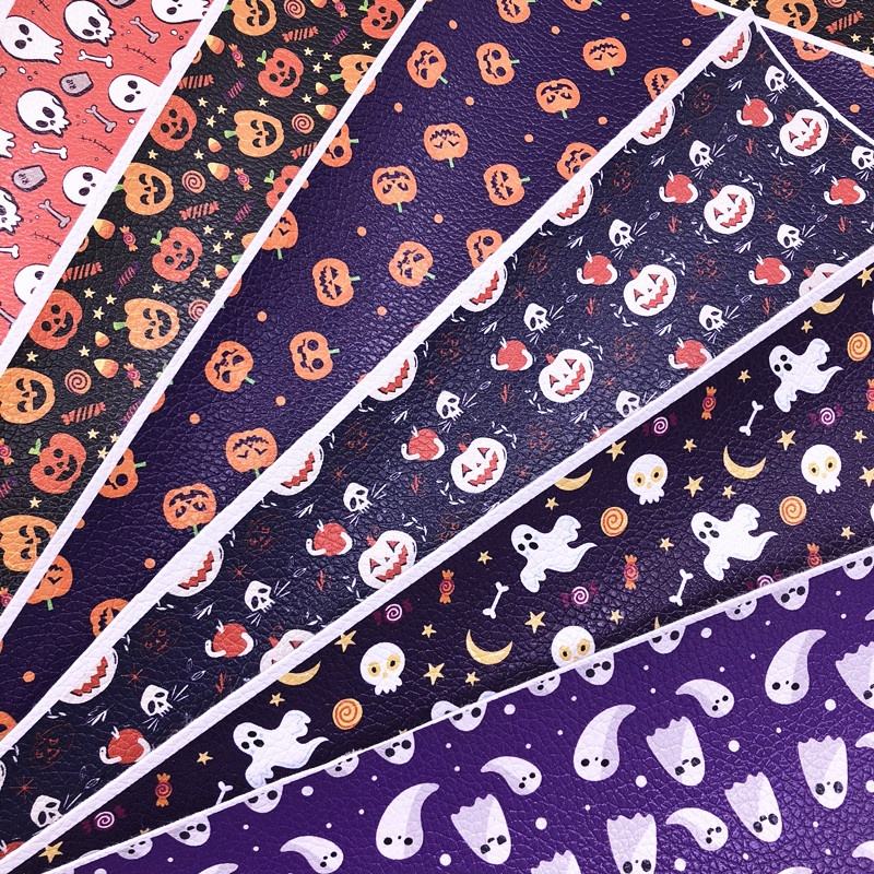 Halloween custom Printed Leather