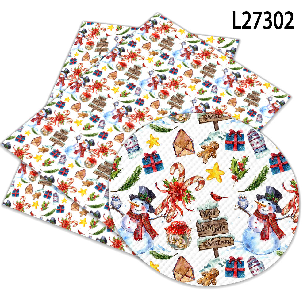Christmas Pattern leather