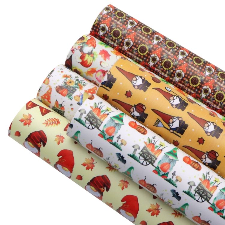 Gnome Printed Synthetic Leather