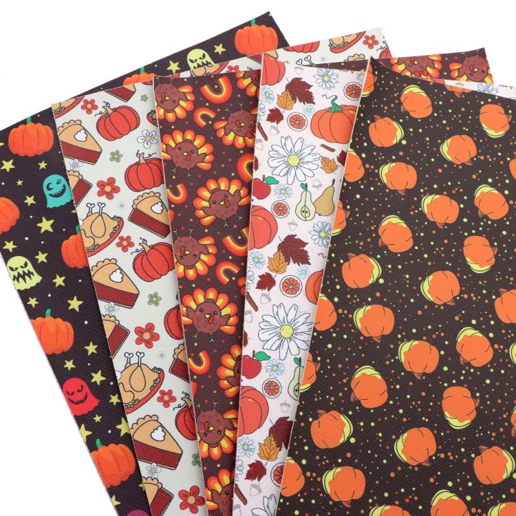 Pinecones Printed Leather