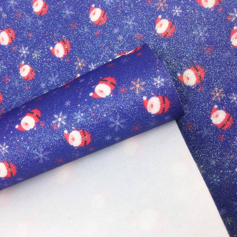Christmas Glitter Leather