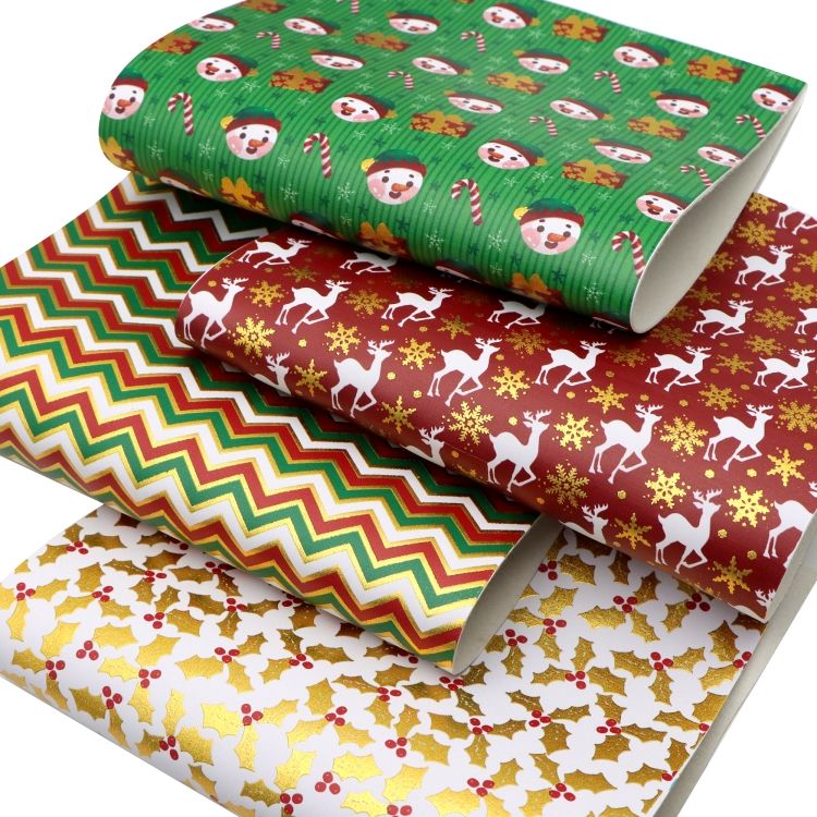 Gold Foil Faux Leather