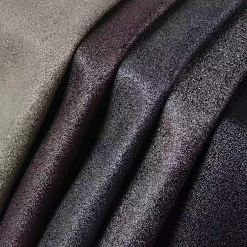 Synthetic Artificial washed Leather