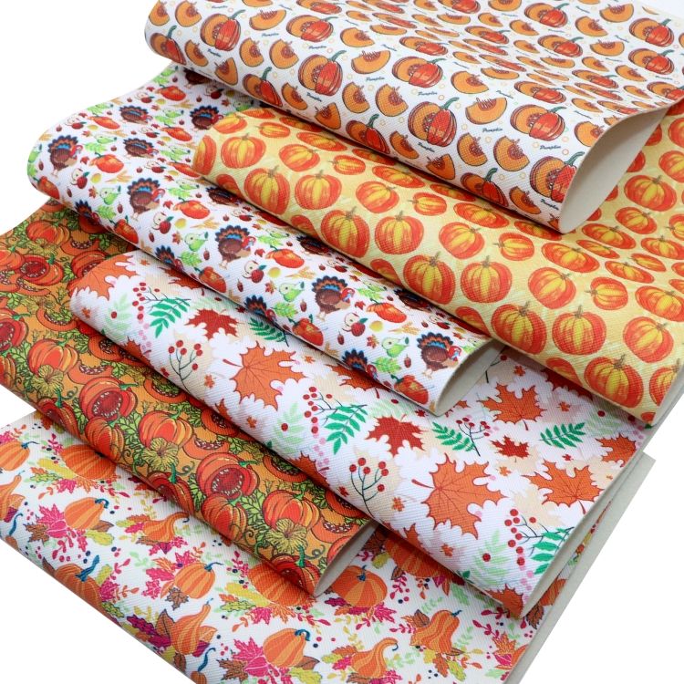 Maple Leaf patten Leather