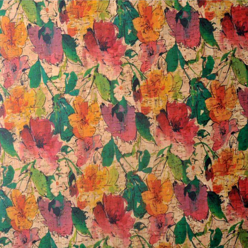 Printing Pattern Cork Fabric