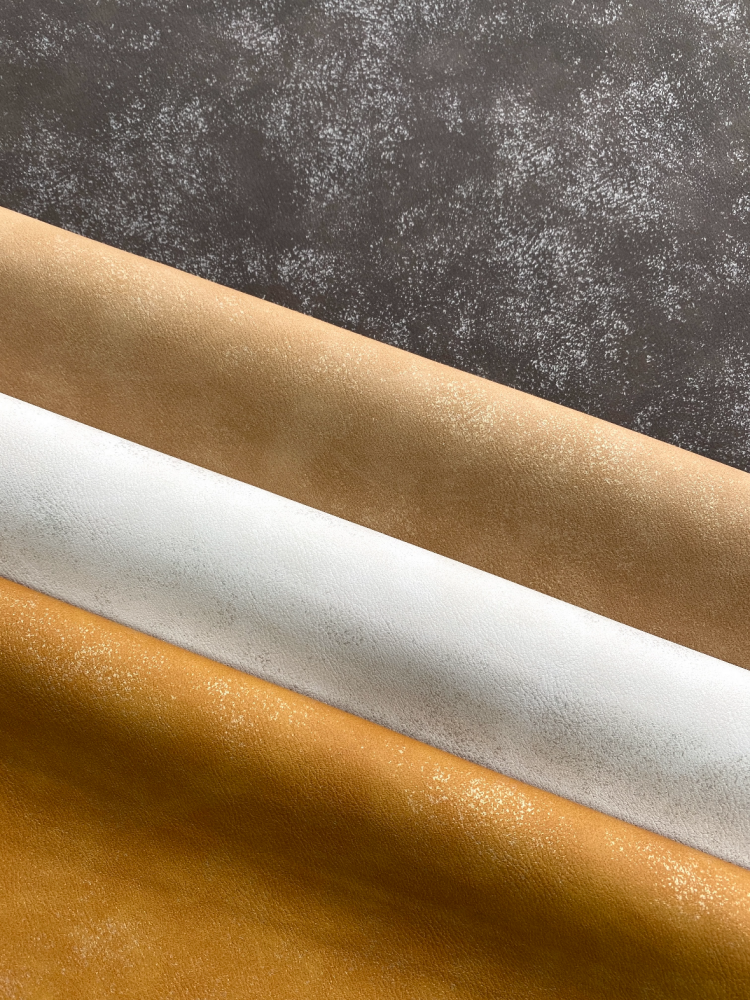 metallic PU leather