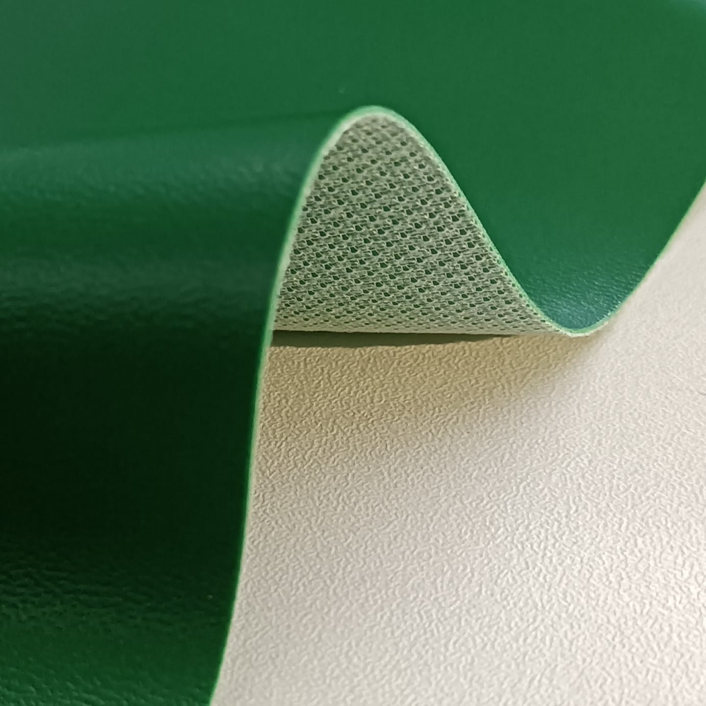 0.9mm PVC leather with fish backing