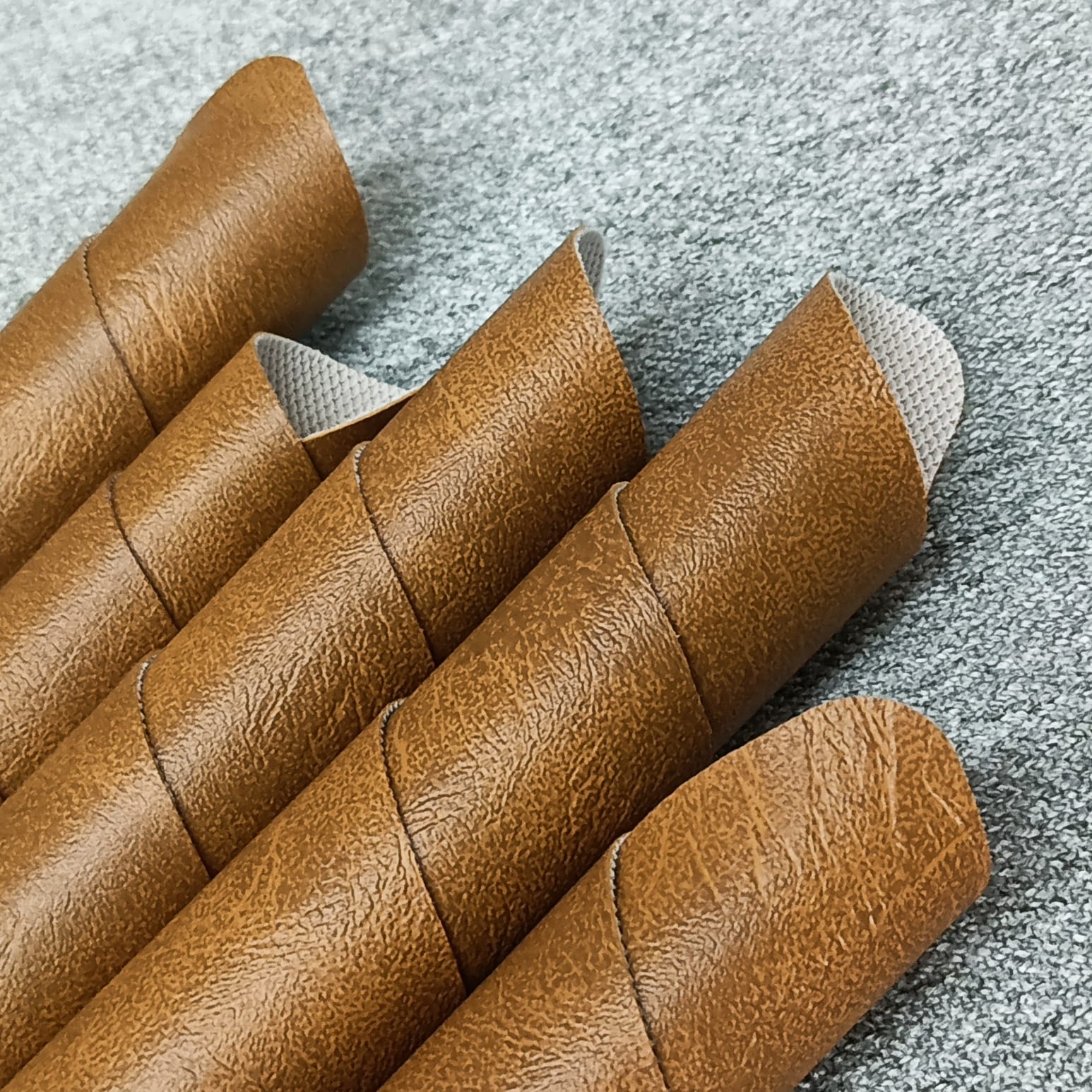 Two-Tone Embossed PVC Leather