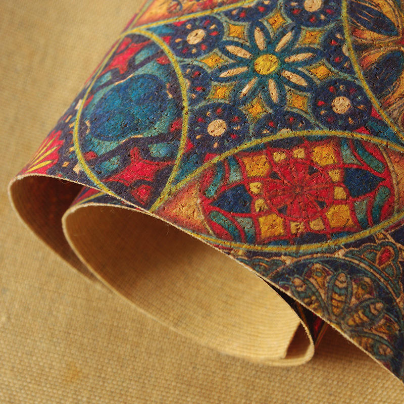 Cork pu leather