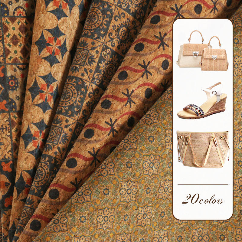 Color Cork Fabric Leather