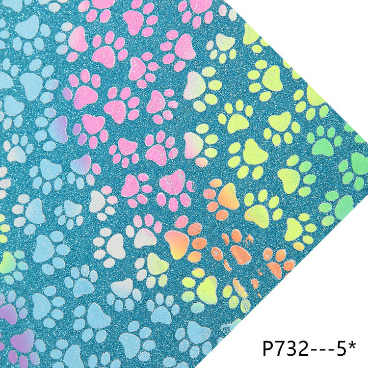 Paw Fabric Glitter