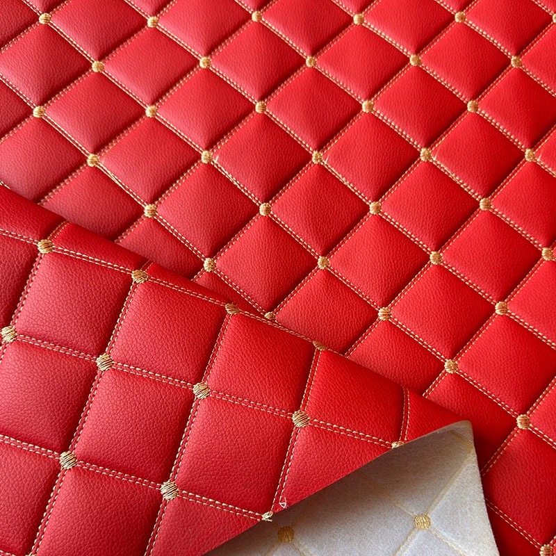 Lichee pattern PVC material