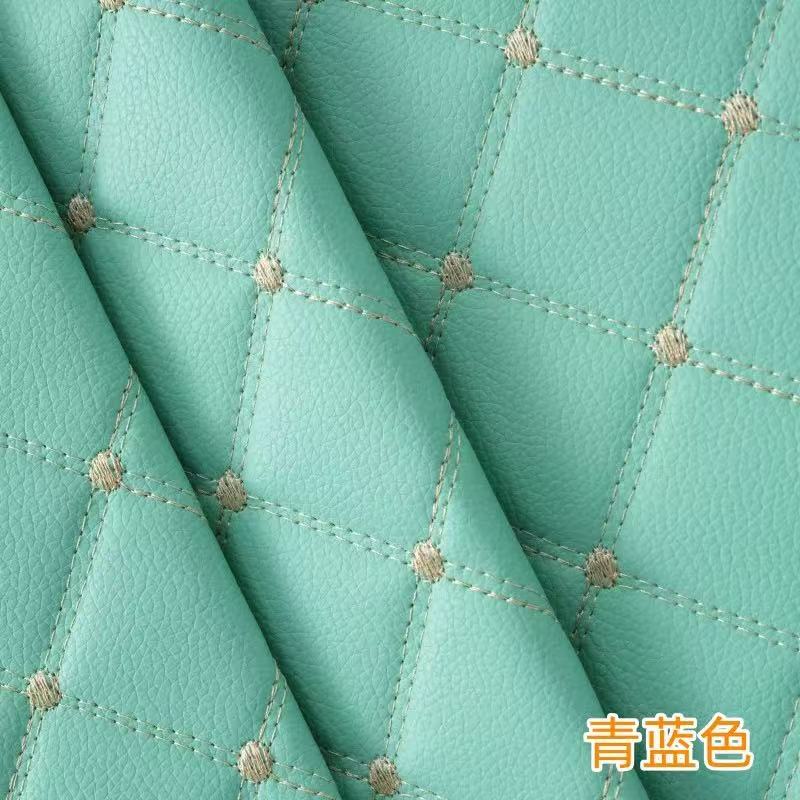 3D embroidery PVC leather