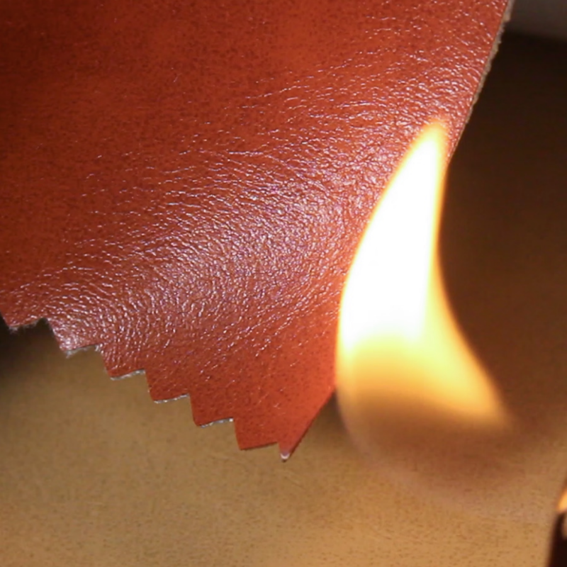 Heat resistant silicone faux leather