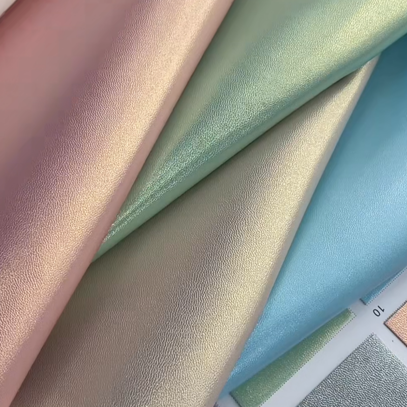 Pearlescent Metallic PU Leather 