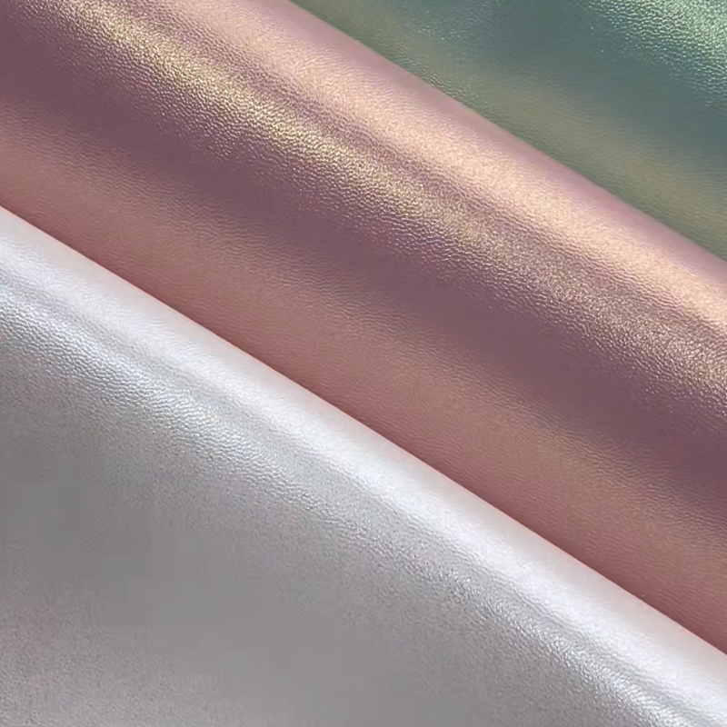 Pearlescent Metallic Synthetic Leather