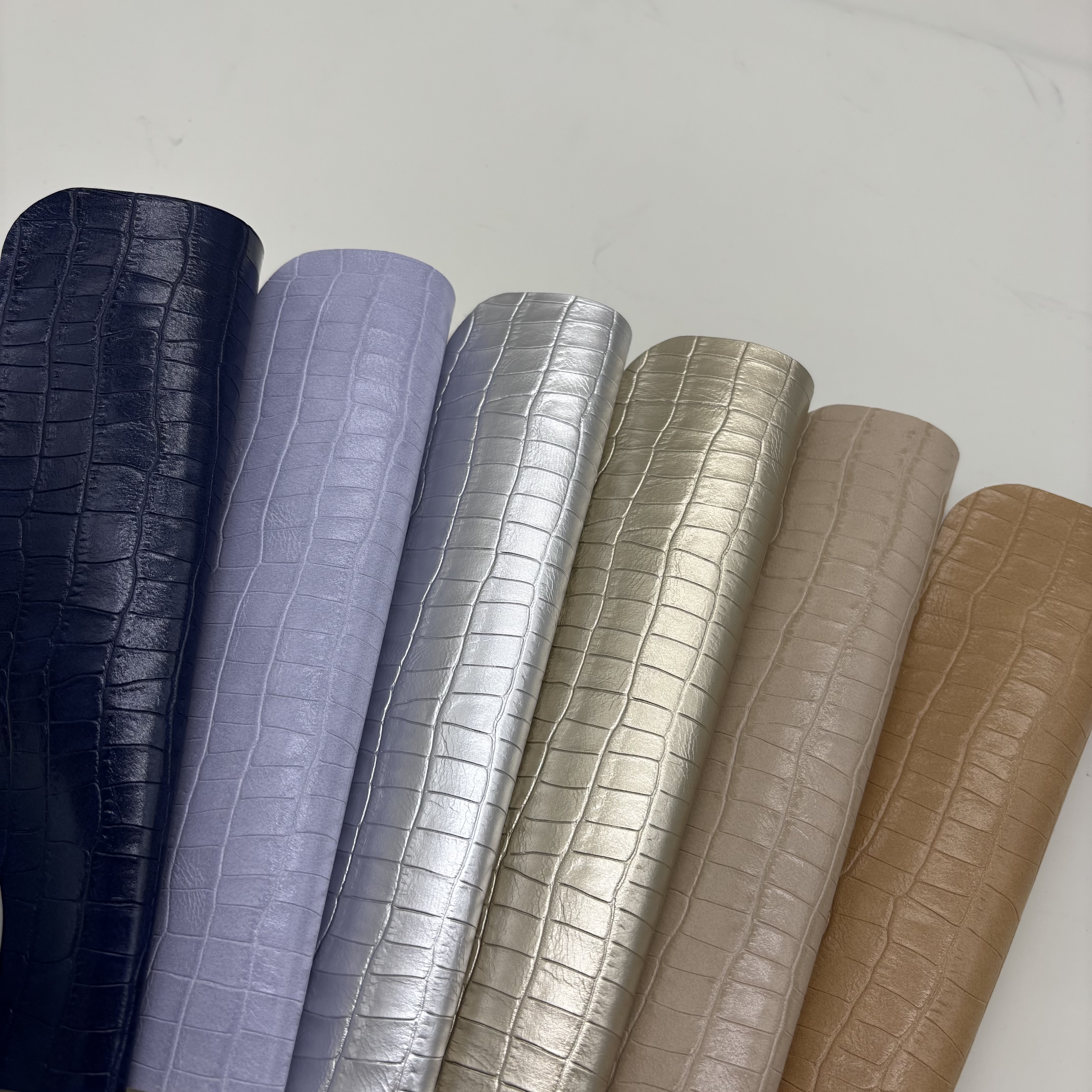 Crocodile Embossed PU Leather