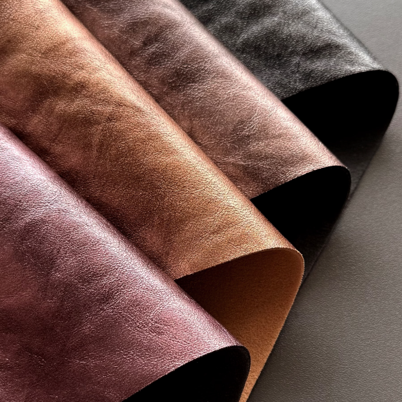 Vintage Metallic Synthetic Leather