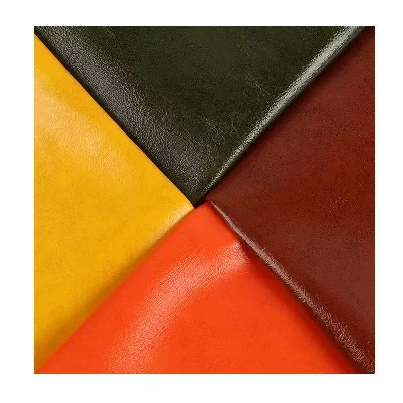 customized Fine Grain Pu Synthetic Leather Fabric