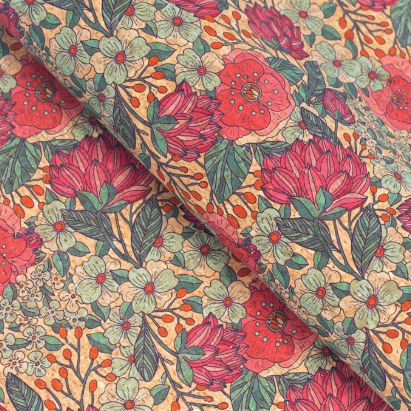 Printed Cork Leather