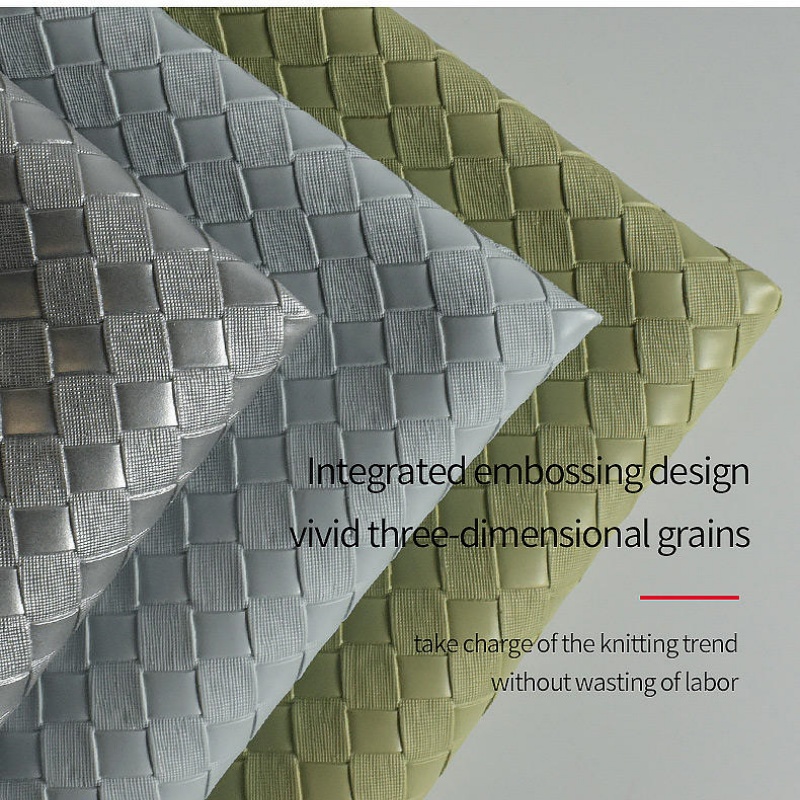 Cross Grain Pvc Leather 