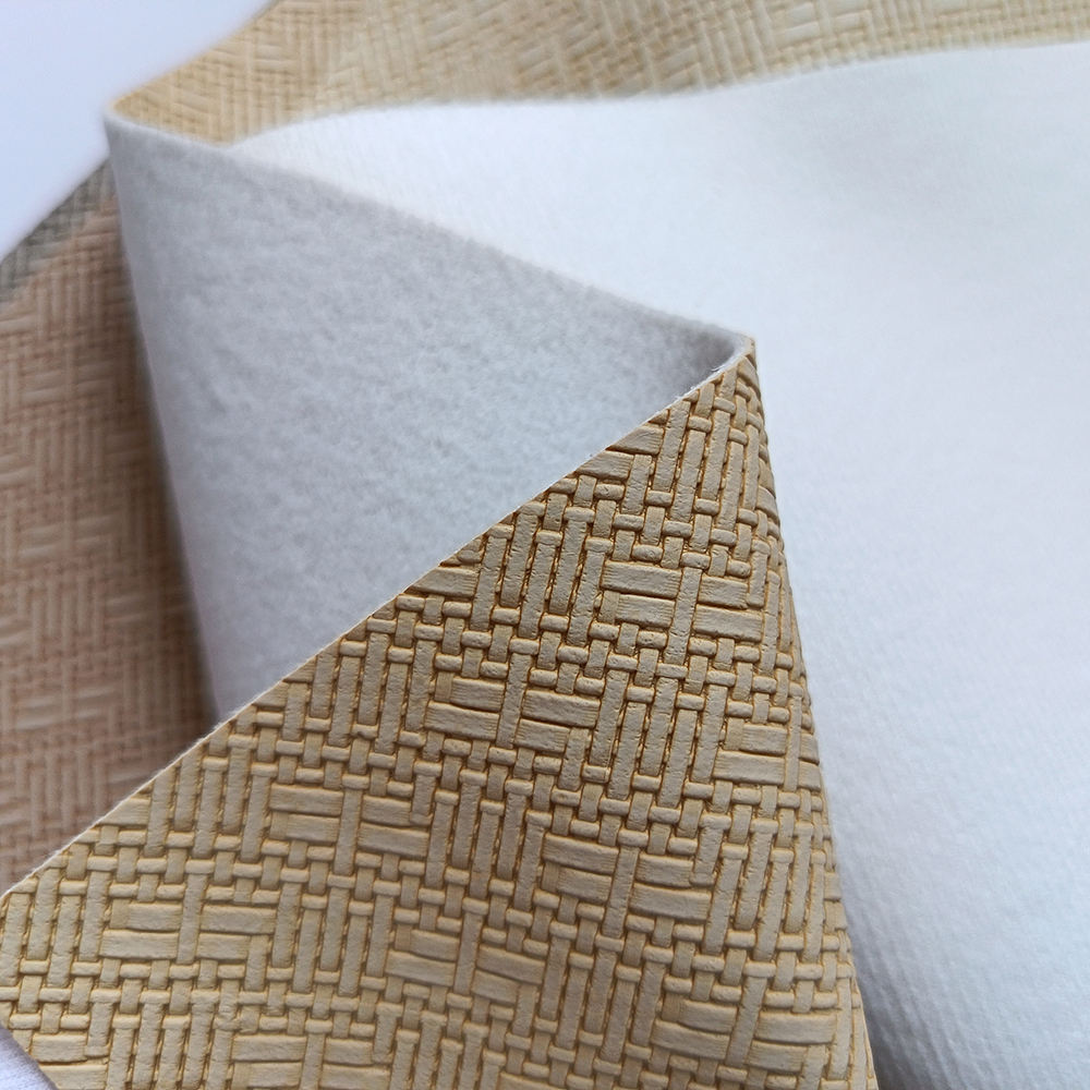 Pvc Woven Pattern Leather 
