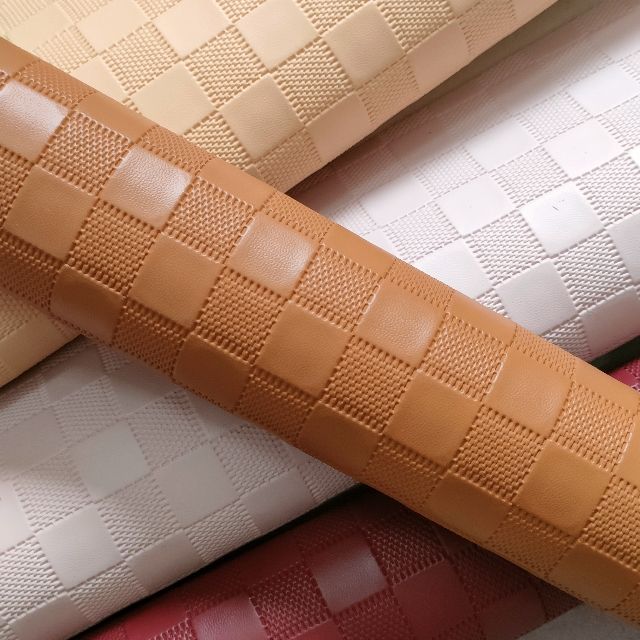 hick Square Pattern pu Leather 