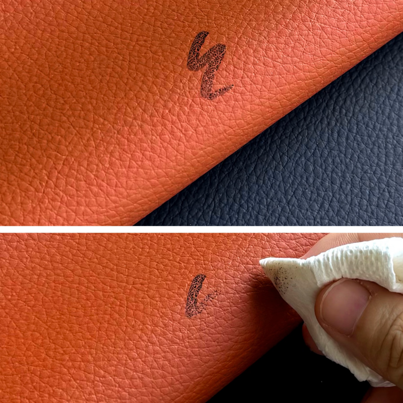 litchi grain silicon leather