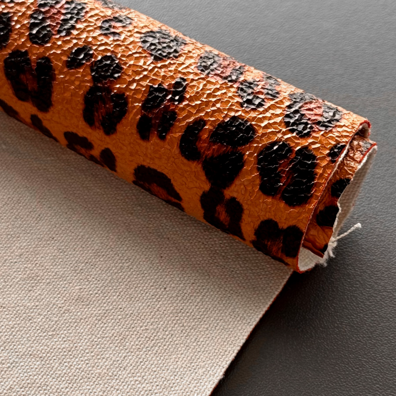 vintage leopard leather